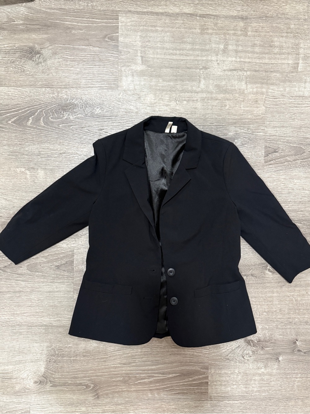 Frenchi Black Women's Blazer Jacket - Two-Button Tailored Style